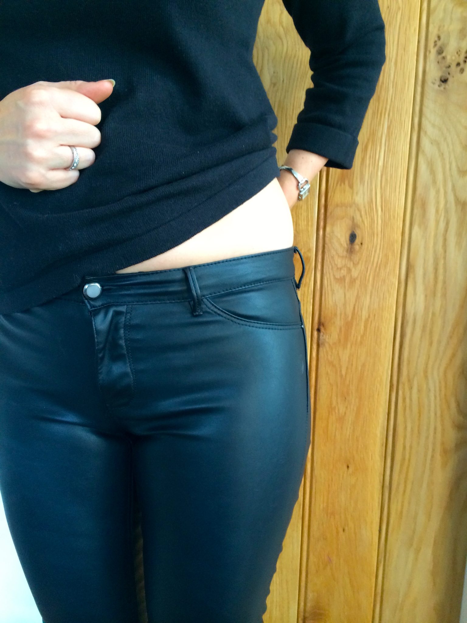 leather trousers jeans