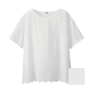 Simple summer broderie collection from Uniqlo - Midlifechic