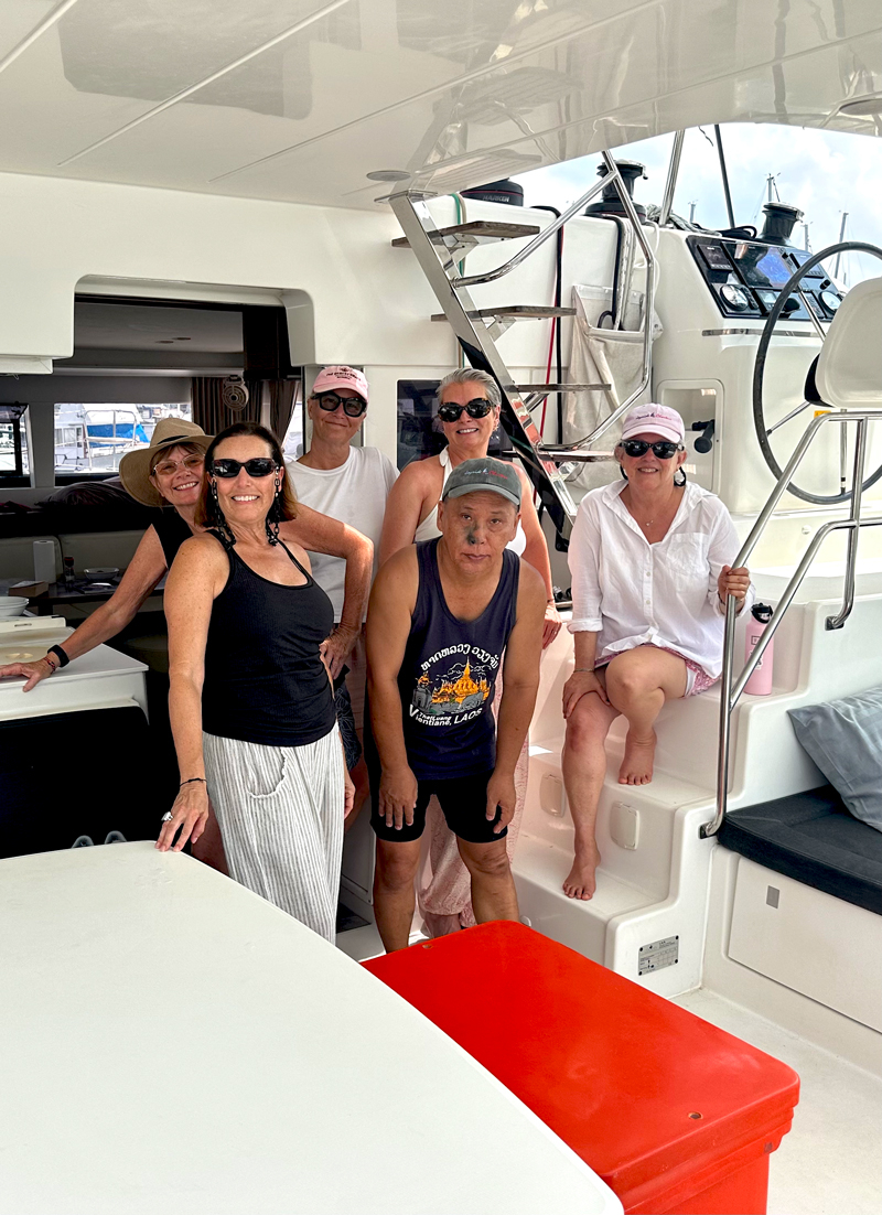 Nikki Garnett, midlife travel blogger, Thailand catamaran sailing