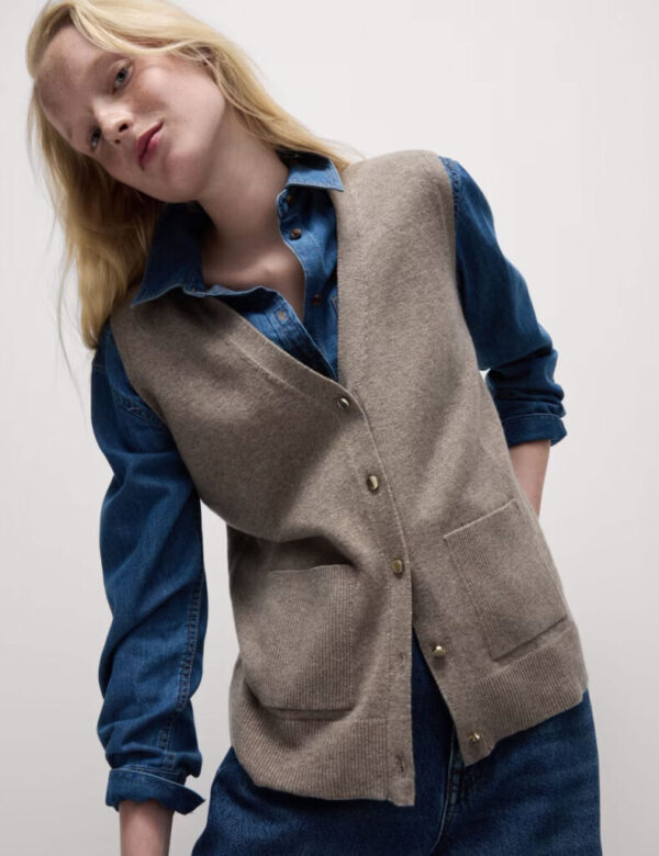 best knitted waistcoat for women over 50